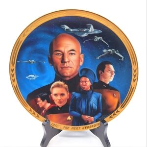 Star Trek: The Next Generation Collector's Plate Yesterday's Enterprise 4889A